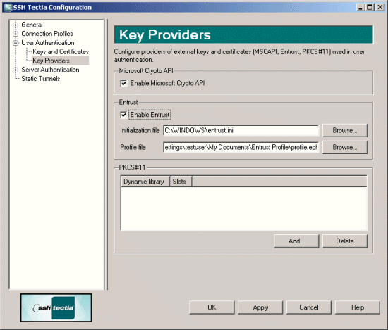 Defining key providers