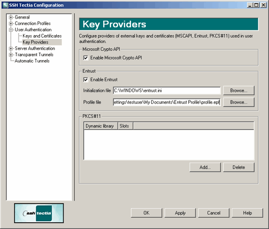 Defining key providers