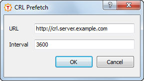 Adding a CRL prefetch setting